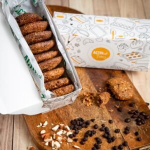 keto double chocolate cookies by Activeat are Gluten free with no chemicals or artificial flavors.